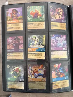 Disney Lorcana TCG Legendary/Super Rare 145 Cards EN1-EN10 In Binder +PSA 9 Read - Image 2