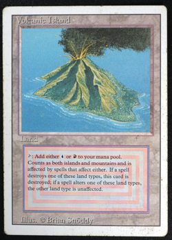 Volcanic Island Magic Card Dual Land Revised MTG Reserved List - Image 3