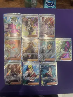 Pokemon TCG Full Art Trainer card Lot 10x SWSH Scarlet Violet NM - Image 1