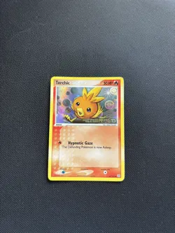 Pokemon Card EX Emerald Reverse Holo Torchic 69/106 Stamped - Image 5