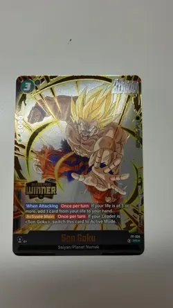 Son Goku - FP-034 (Release Event Winner) - Fusion World Promotion Cards and Pack - Image 1