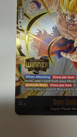 Son Goku - FP-034 (Release Event Winner) - Fusion World Promotion Cards and Pack - Image 2