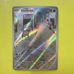 Pokemon TCG Slowpoke Scarlet & Violet Base Set Holo Card 204/198 EX. Condition - Image 1