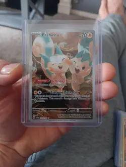 Pokemon TCG Pachirisu Holo Card 208/198 Scarlet & Violet Illustration Rare - Image 1