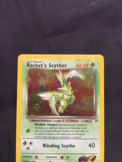 Pokemon Cards: Gym Heroes Rare Holo: Rocket's Scyther 13/132 - Image 2
