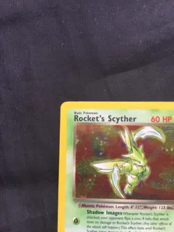 Pokemon Cards: Gym Heroes Rare Holo: Rocket's Scyther 13/132 - Image 3