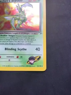 Pokemon Cards: Gym Heroes Rare Holo: Rocket's Scyther 13/132 - Image 5
