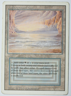 Underground Sea Magic Card Dual Land Revised MTG Reserved List - Image 1