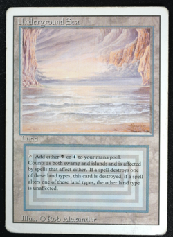 Underground Sea Magic Card Dual Land Revised MTG Reserved List - Image 3