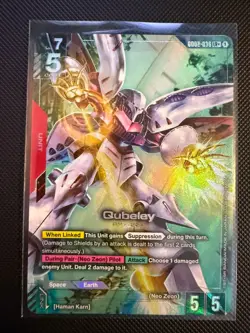 Qubeley GD02-036 LR+ Gundam TCG Card Game - Image 1
