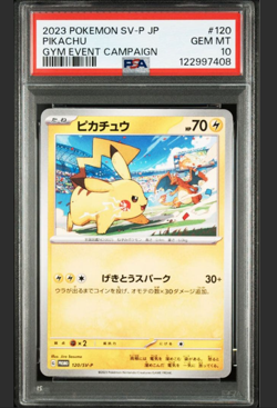 Pokemon Card Pikachu Gym Event Campaign SV-P #120 PSA 10 Japanese Free Shipping - Image 1