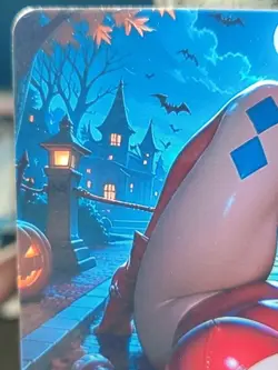 1/1 Only 1 Made Harley Quinn DC Halloween Pond Custom Waifu Card Size 5x3.5 - Image 2