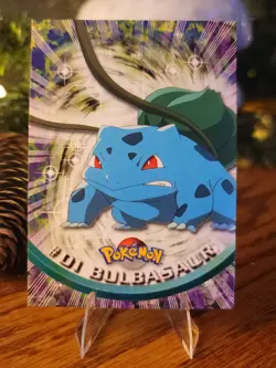 Topps Pokemon Bulbasaur #01 TV Animation Edition Non Foil Card - Red Logo - NM - Image 1