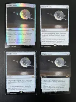 MTG- Winter Moon x4 - MH3 (One is FOIL) - Image 1