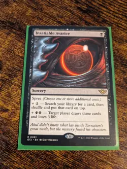 Insatiable Avarice Outlaws of Thunder Junction Regular - Image 1
