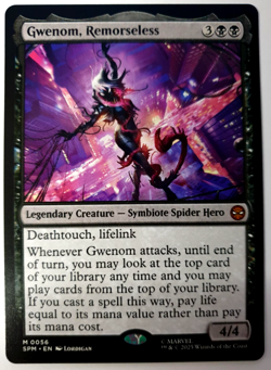 Gwenom, Remorseless - MTG Marvel Spider-Man - Mythic - 0056 NM - Image 1