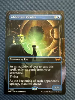 MTG Abhorrent Oculus (Borderless) - Duskmourn: House of Horror (DSK) NM - Image 1