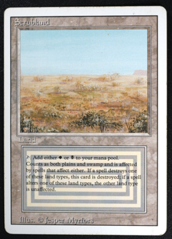 Scrubland Magic Card Dual Land Revised MTG Reserved List - Image 3