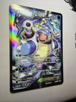 Pokemon TCG Blastoise EX XY122 Full Art Holo Black Star Promo - Image 4
