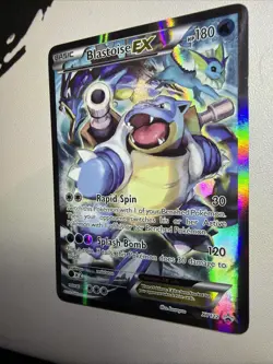 Pokemon TCG Blastoise EX XY122 Full Art Holo Black Star Promo - Image 5