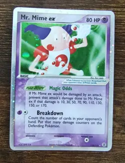 Pokemon EX FireRed & LeafGreen Mr. Mime Ex 110/112 Ultra Rare Holo NM-MINT - Image 1
