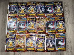 SURGING SPARKS Pokemon Booster Pack 18 Pack Lot / Bundle New Sealed - Image 1