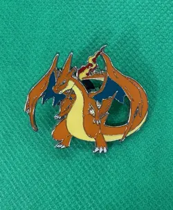 Pokemon Mega Charizard Y Official Pin Collectible Lapel Badge Pin 2014 - Image 1