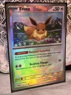 Pokemon TCG Eevee (Master Ball Pattern) 74/131 SV: Prismatic Evolutions LP - Image 1