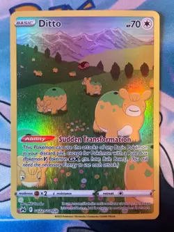 Ditto Full Art GG22GG70 Crown Zenith Galarian Gallery Pokemon Card - Image 1