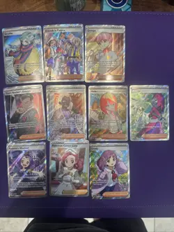 Pokemon TCG Full Art Trainer card Lot 10x SWSH Scarlet Violet NM - Image 1