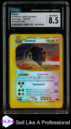 GOLEM SKYRIDGE REVERSE HOLO 148/144 POKEMON CGC 8.5 - Image 1