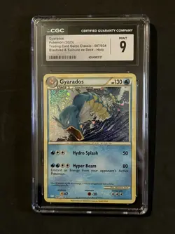 CGC 9 Gyarados 007/034 Blastoise Suicune ex Deck Pokemon TCG Classic Holo Mint - Image 3