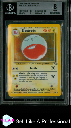 ELECTRODE HOLO R POKEMON #2A 1999 JUNGLE UNLIMITED ENGLISH BGS 8 - Image 1