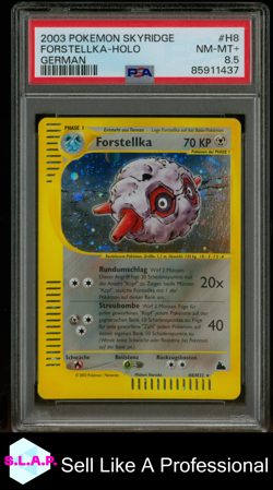 FORSTELLKA-HOLO GERMAN POKEMON SKYRIDGE 2003 H8 PSA 8.5 - Image 1
