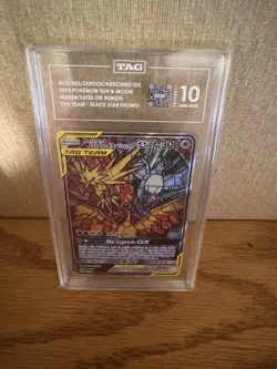 Moltres & Zapdos & Articuno GX SM210 Hidden Fates ETB Promo Pokemon TAG 10 Gem - Image 2