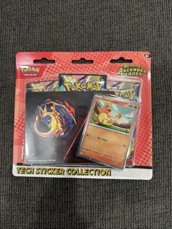 Pokemon Mega Evolution Ascended Heroes Booster Promo Sticker Pack Charmander - Image 1