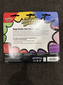 Pokemon Mega Evolution Ascended Heroes Booster Promo Sticker Pack Charmander - Image 2