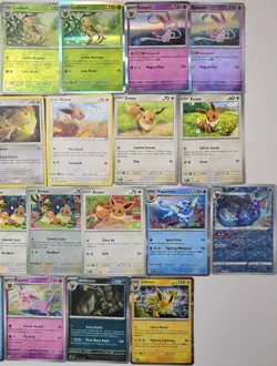 Eeveelutions Pokemon Card LOT - Eevee Umbreon Flareon Vaporeon Jolteon Espeon - Image 2