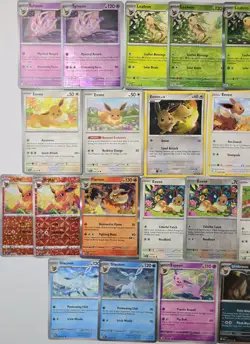 Eeveelutions Pokemon Card LOT - Eevee Umbreon Flareon Vaporeon Jolteon Espeon - Image 3