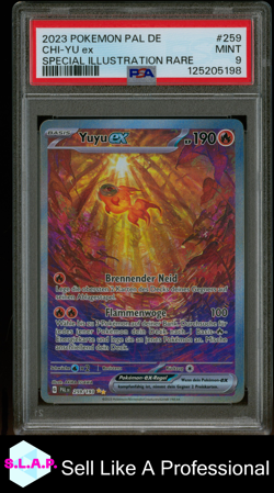 YUYU EX POKEMON 259/193 2023 PALDEA EVOLVED SPECI4L ILL RARE DEUTSCH PSA 9 - Image 1