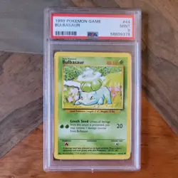 1999 Pokemon Base Set Bulasaur 44/102 - PSA 9 MINT - #44 GENUINE - Image 3