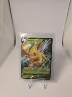 Pokemon TCG Leafeon V013/159 Crown Zenith Holo Ultra Rare 210HP Lw Bid Free Ship - Image 1