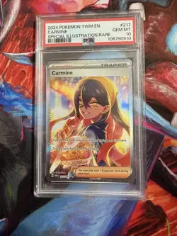 2024 Pokemon SV Twilight Masquerade Carmine Sir #217/167 PSA 10 - Image 1