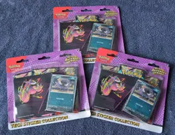 Pokemon Mega Evolution Ascended Heroes Tech Sticker Pack Lot of 3 Gastly - Image 1