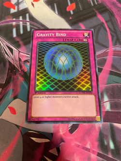 YUGIOH - GRAVITY BIND - SUPER RARE - 1ST ED - LP - LCYW - Image 1
