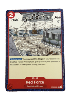 New: One Piece CCG Red Force OP09-021 Emperors in the New World Regular Common - Image 1