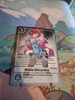 Nokia Shiramine BT5-092 Box Topper Near Mint Unplayed Digimon Card - Image 1