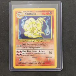 Ninetales Holo 12/102 Base Set WOTC Pokemon Card 1999 Vintage Rare TCG NM 🔥 - Image 1