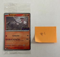 RESHIRAM 017/094 PHANTASMAL FLAMES POKEMON HOLO PROMO CARD STAMPED SEALED # 1 - Image 1