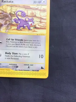 Pokemon Cards: Skyridge Common: Rattata 90/144 - Image 4